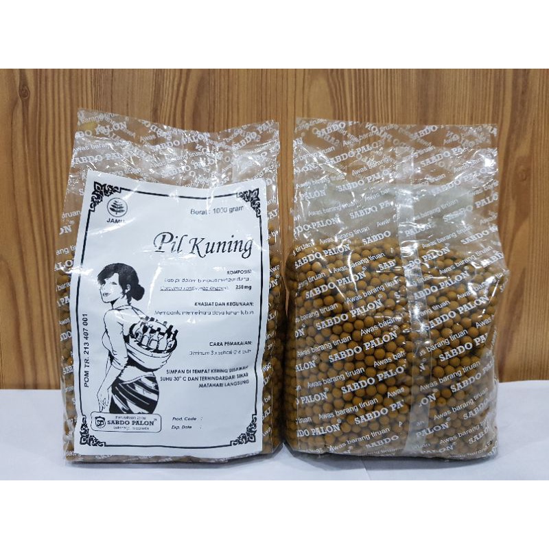 Sabdo Palon Jamu Pil Kuning Kemasan Baru Original BPOM ( Peluntur Lemak,Diet dan Kolestrol) - 1 Kg i