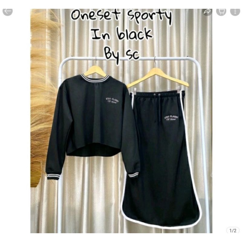 SET SPORTY ROK BLACK SC ORIGINAL BY STAYCLASSY