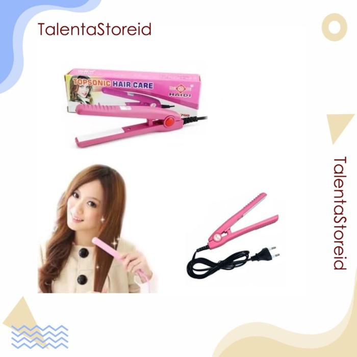 Catok Rambut 2In1 Portable Hair Straightener Iron For Travelling