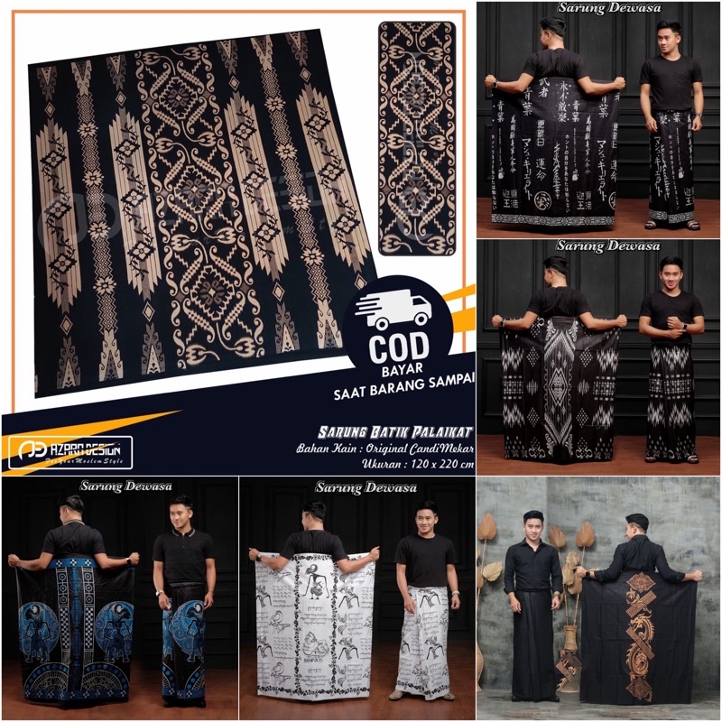 Sarung Batik Santri Putra Sarung Pria Sarung Santri Termurah Sarung Batik Pekalongan motif Wadimor