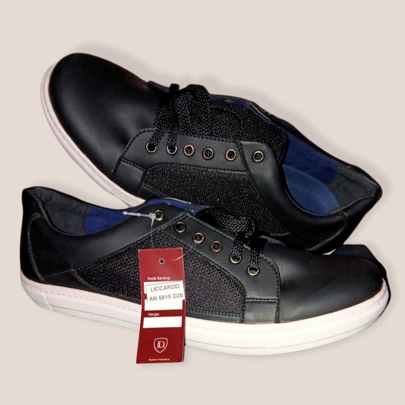Promo Sepatu Slip On Casual Pria Lefrin Liccardo AN.5815 - HITAM Ukuran 42
