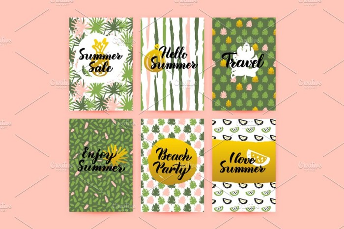 Summer Greeting Posters - Photoshop