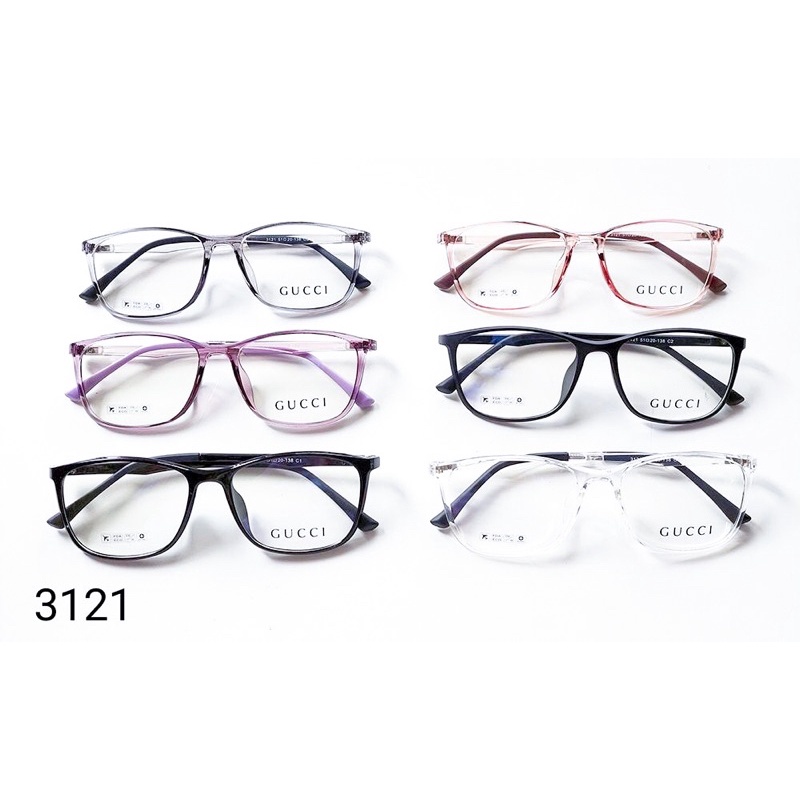 Frame Kacamata 3121 Bahan Plastik flexibel unisex Cewek cowok murah standart optik pria wanita premi
