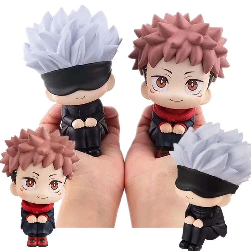 figure Jujutsu Kaisen Anime cute Gojo Satoru itadori Yuji/minifigure pajangan jujutsu kaisen