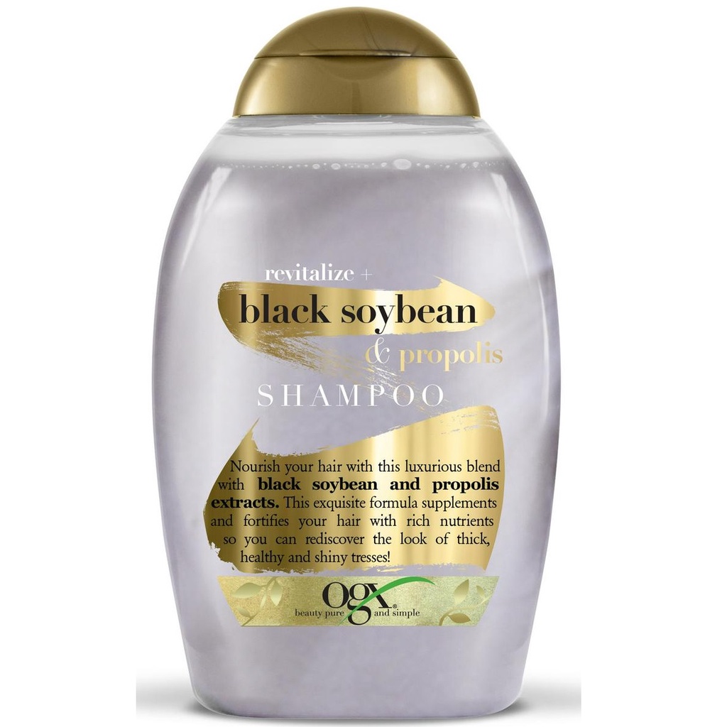 Jual OGX Revitalize Black Soybean And Propolis Shampoo 385ml Shopee