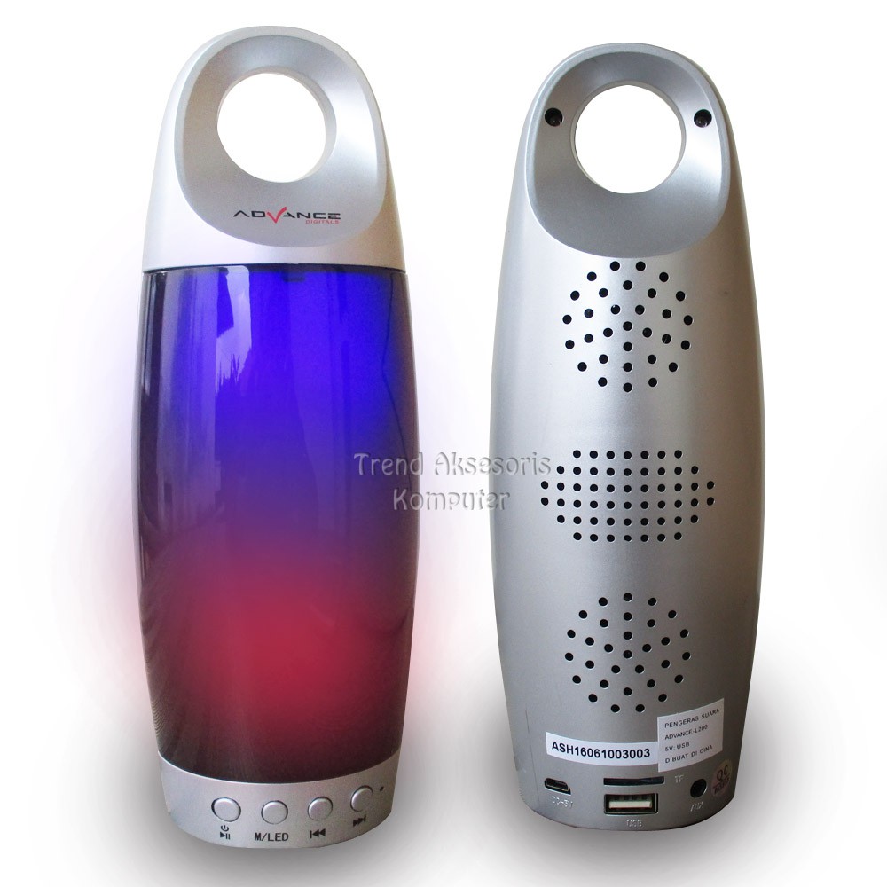 Trend-Advance L200 Portable + FM Speaker with LED Digital - Silver