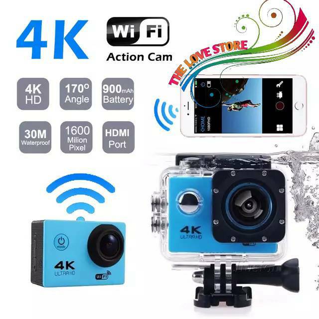 Kamera Kogan Wifi 4k 18Mp 1080p Ultra HD Super Jernih Lensa Cembung