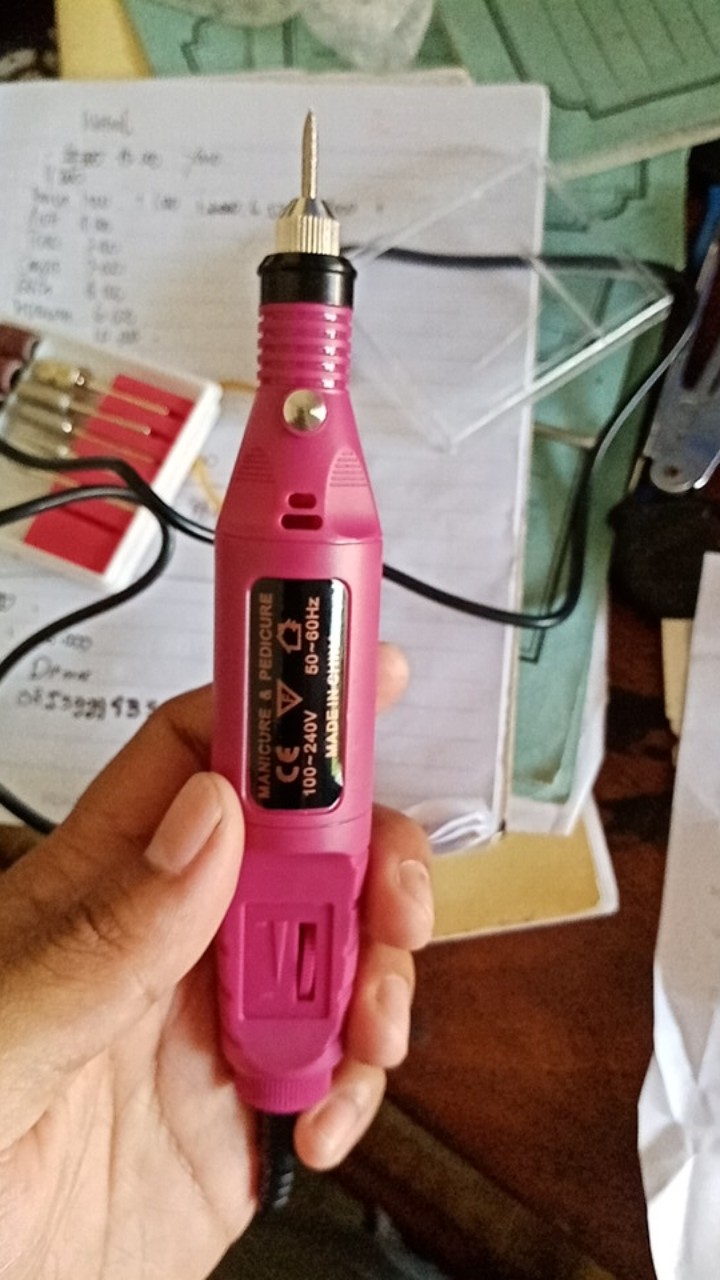 Mesin Mini Grinder Grafir Bor Potong Gerinda Ukir + Adaptor Dc + Mata