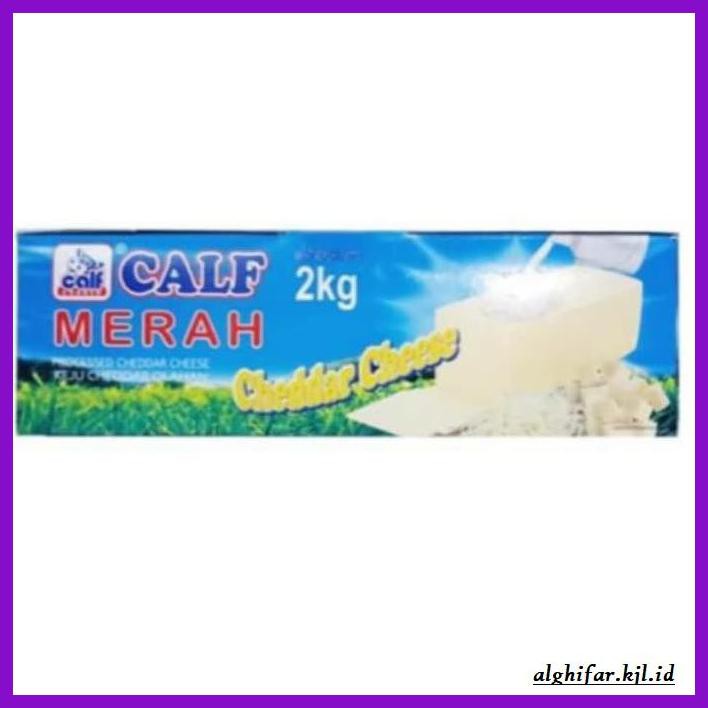 

Ujekujek- Keju Cheddar Calf Merah Sekelas Prochiz Gold 2 Kg -Original.