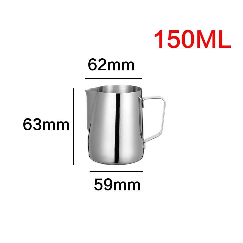 Pitcher Bahan Stainless Steel Dengan Skala Untuk Kopi / Susu / Latte Art