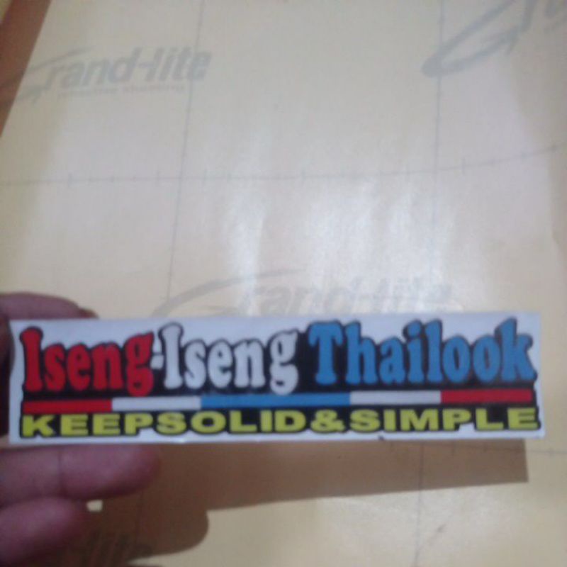 Sticker cutting sticker iseng-iseng thailook thailand kualitas terbaik termurah