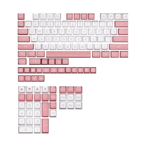 AJAZZ KITTY KEYCAPS DOUBLE SHOT PBT Set JSA Profile (129 Keys)