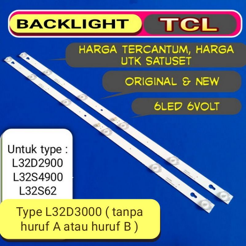 BACKLIGHT back light  tcl L32d2900 32S4900 L32S62 L32D2900 L-32S490 L-32S62 L32d3000