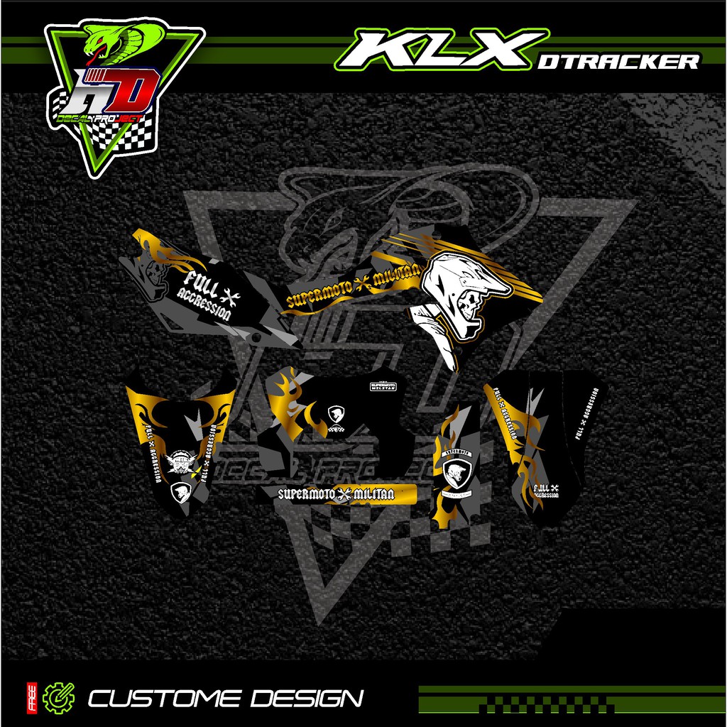 DECAL DTRACKER DECAL KLX BF KLX OLD KLX S DECAL KX CUSTOME DECAL MURAH KLX BF 150L DECAL CRF 150L 15