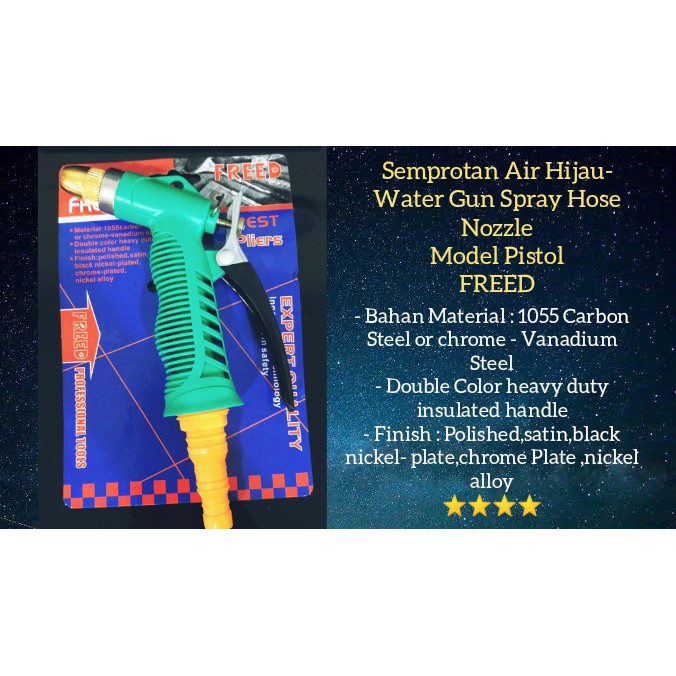 Semprotan Air Hijau Model Pistol Freed Hand Sprayer