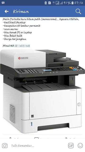 Mesin Fotocopy Kyocera 2040dn
