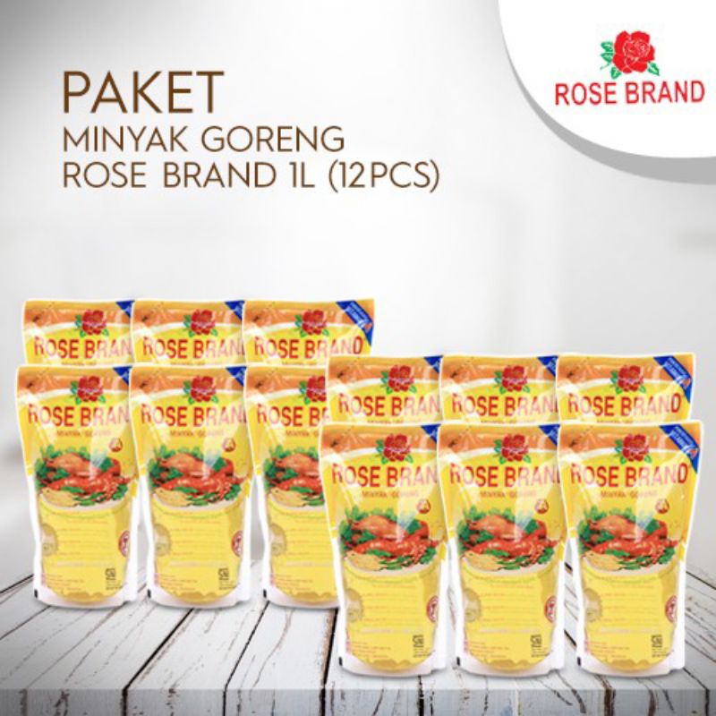 

MINYAK GORENG ROSE BRAND Karton 12x1 Liter