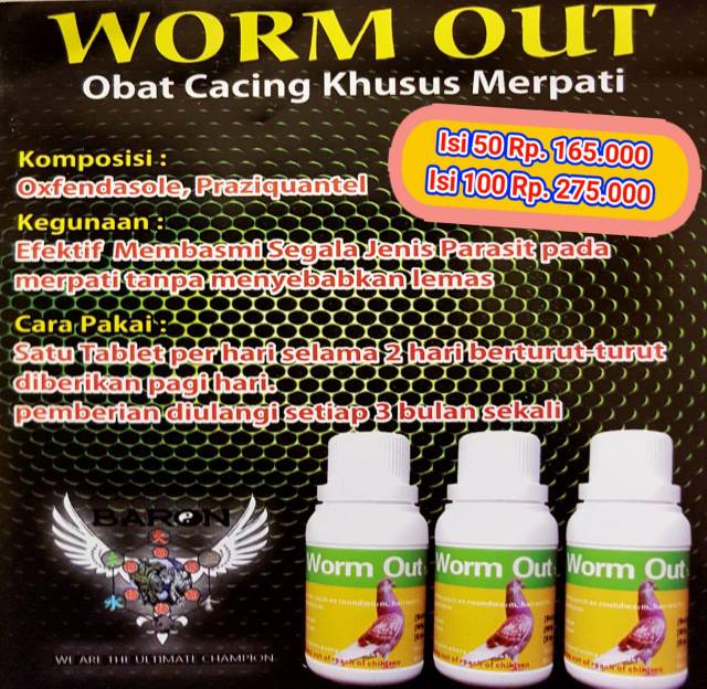 Worm stop baron isi 50 butir