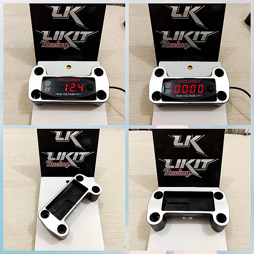 DUDUKAN VOLT METER RAISER STANG RX KING, VIXION,XABRE / COVER STANG VOLTMETER