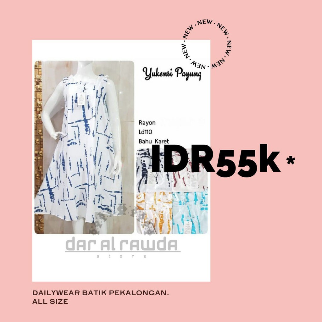 Daster yu kensi ( You can see) bahan Rayon