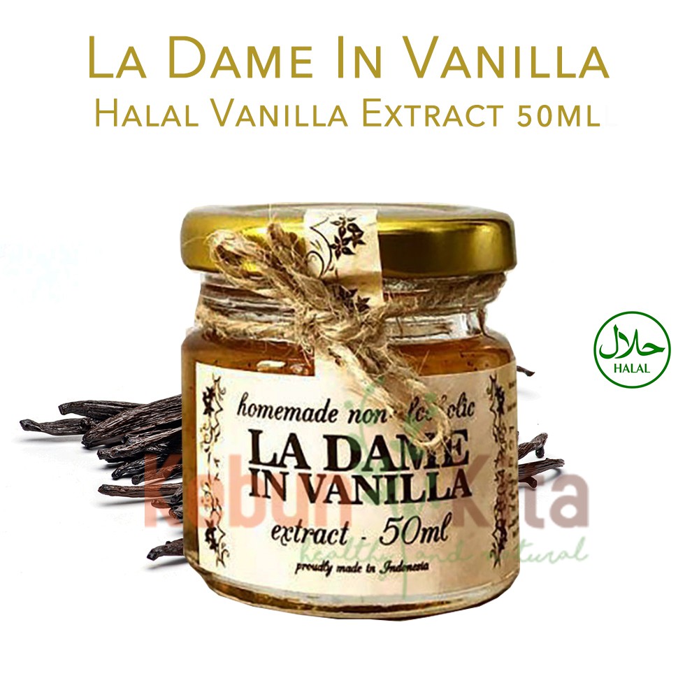 La Dame in Vanilla Halal Vanilla Extract 50 ml Shopee Indonesia