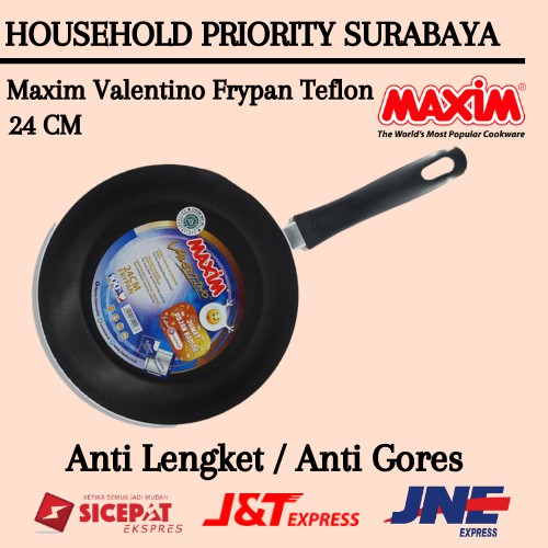 Frypan Teflon Wajan Teflon Anti Lengket Maxim Valentino 24CM