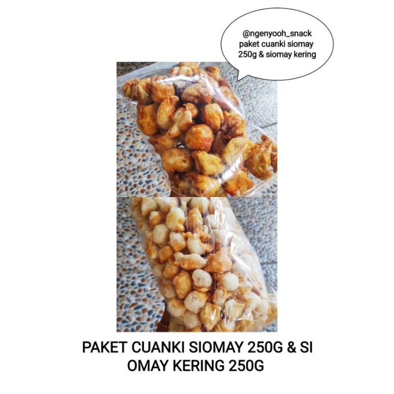 

PAKET CUANKI SIOMAY 250g & SIOMAY KERING 250g