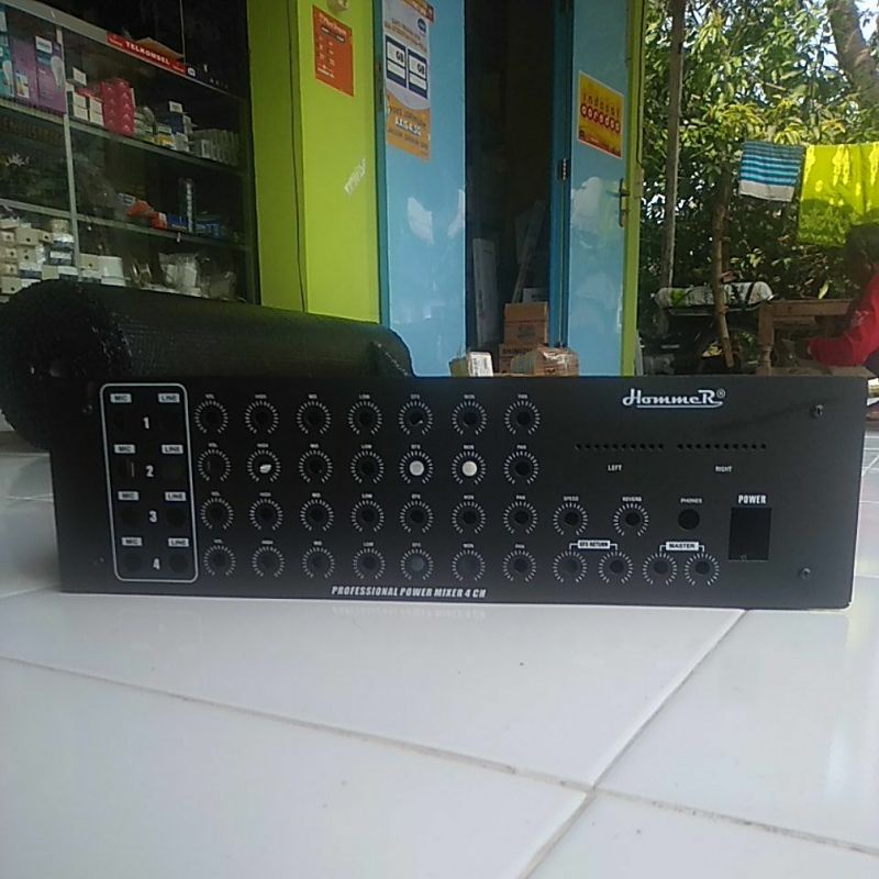 BOK amplifier POWER+MIXER 4CH XR290 Tanpa lubang