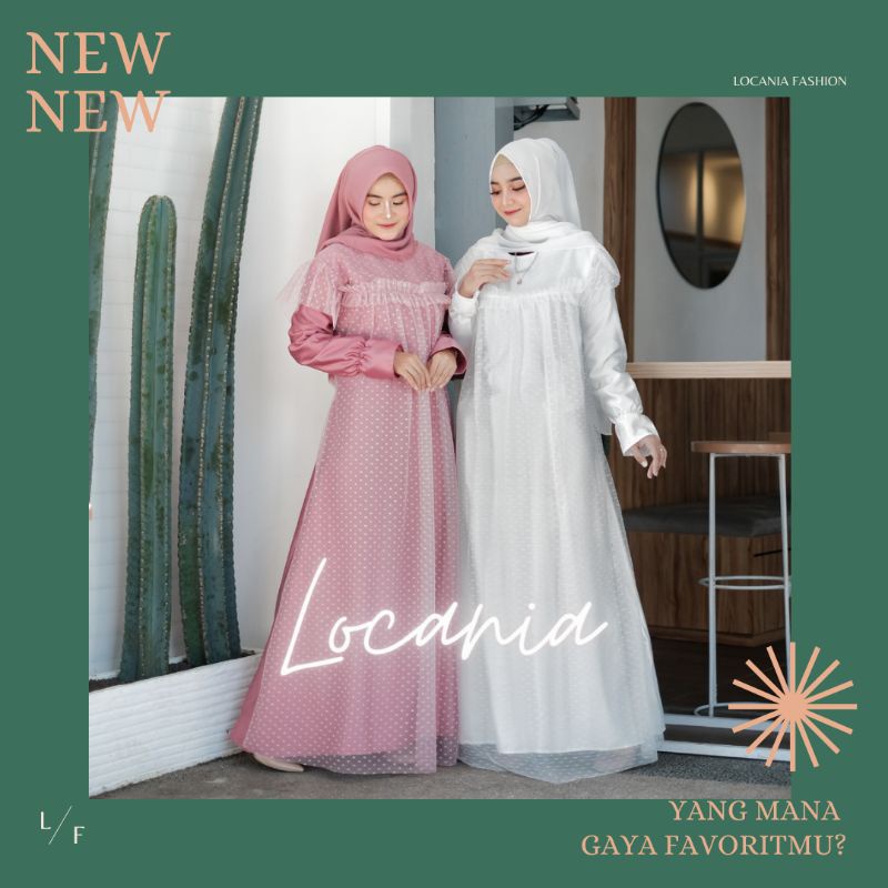 (READY STOCK) Shakila Maxi Dress Brukat Tile / Dotty Dress Mikayla / Gamis Kondangan Bridesmaid