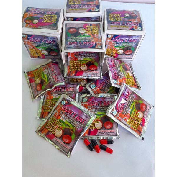 Dont Rat Kapsul / obat asam urat / obat rheumatik / obat cikungunya / obat pegal linu / jamu kesehat