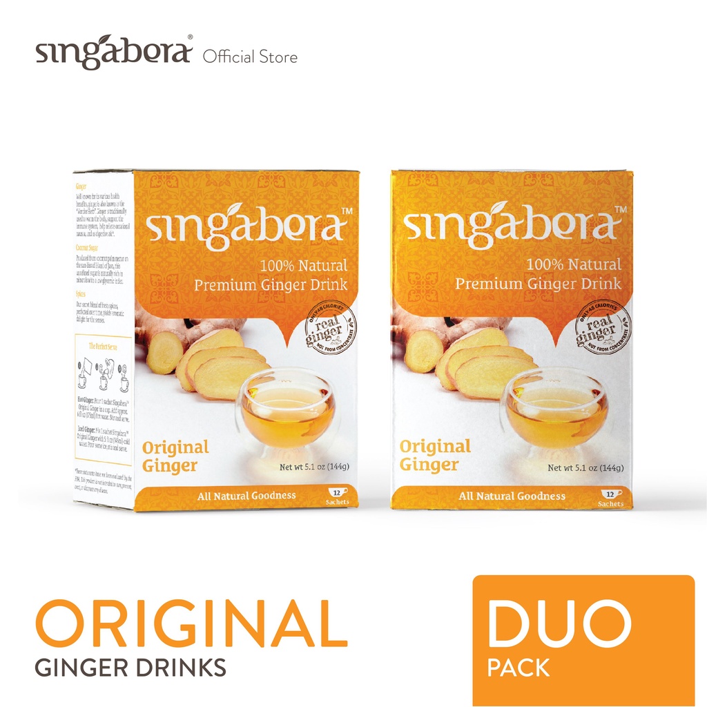 

Singabera Premium Original Ginger Drink (Jahe) - 2 box @ 12 sachet