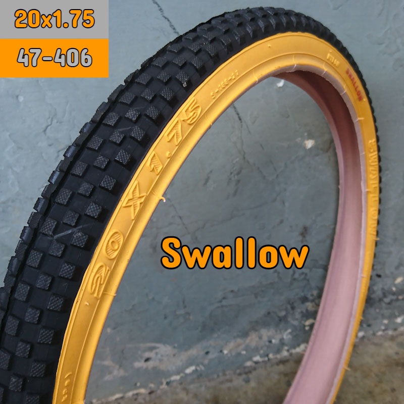 Ban Luar Sepeda Mini Lipat Swallow Deli Tire 20 x 1.75 ETRTO 47-406