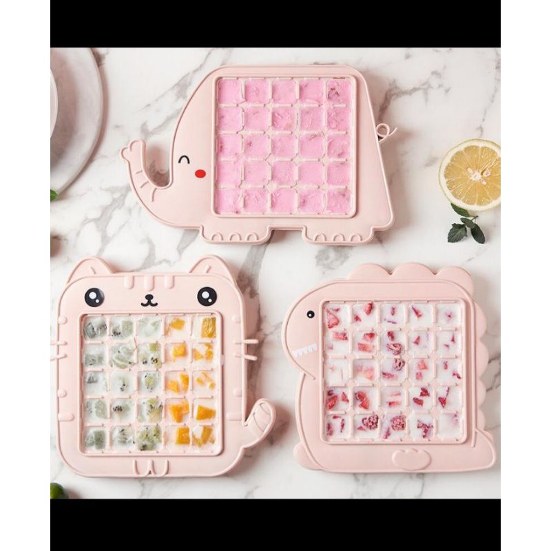 CETAKAN ES BATU LUCU KARAKTER HEWAN