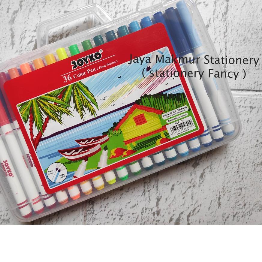 

➾ Pen warna color pen joyko washable set 36 warna CLP-17 ✱