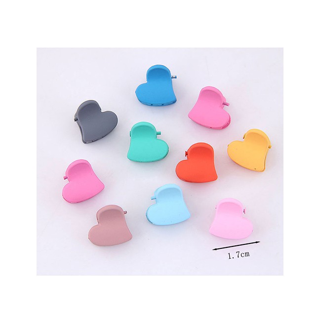 LRC Jepit Rambut Fashion Color (20 Colors Random) Cartoon Love Hairpin A58030