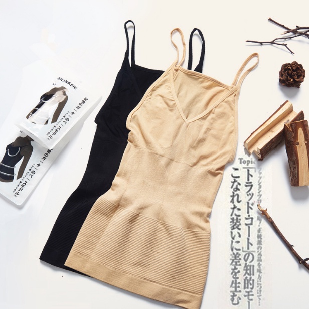 Kamisol Munafie Atasan Slimming Body Shaper Camisole Slim Pakaian Dalam Wanita Langsing Tank Top Baju