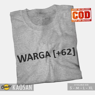 KAOSAN KAOS KATA KATA  WARGA  62  TUMBR TEE KAOS 