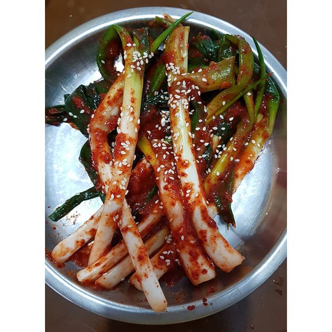 

Kimchi daun bawang green onion kimchi fresh makanan korea sehat 300gr