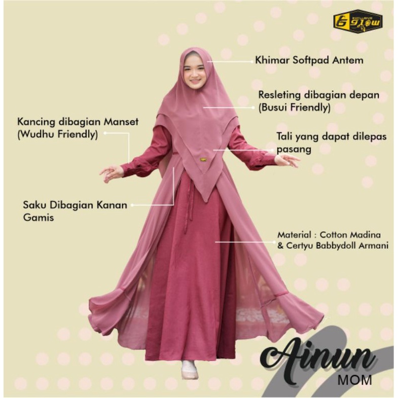 Ready Family Set Gamis Set Famset Habibi Ainun Hanun by Glow Exclusive