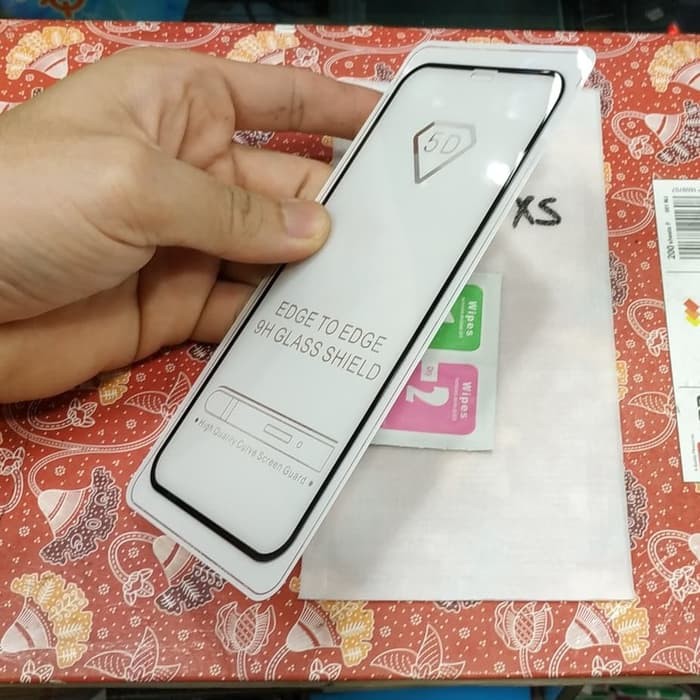 Tempered glass full iphone XS iphoneXS kaca golira glass full mantap