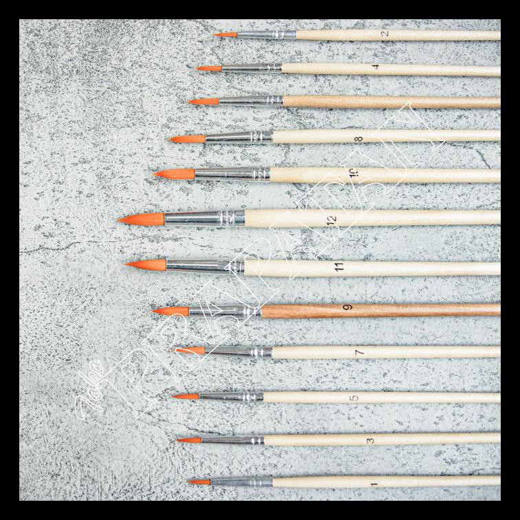 

Termurah Kuas Lukis Beijiaer Set 12 Pcs / Round Brush / Beijiaer Paint Brush