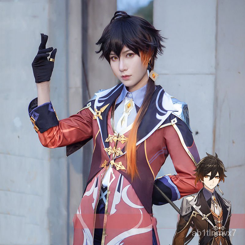 Game Genshin Impact Cosplay Zhongli Costume Zhong li Cosplay Genshin Impact Cosplay Halloween