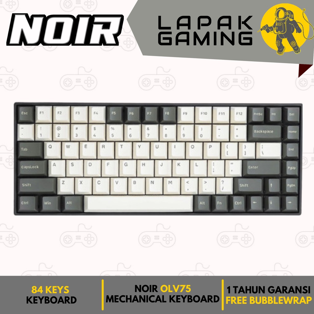 Noir OLV75 Mechanical Gaming Keyboard 75% Wireless Bluetooth