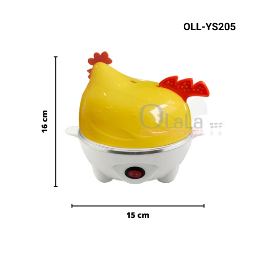 Steamer Telur Electric Egg Cooker Boiler Alat Rebus Telur Elektrik Motif Ayam OLL-YS205