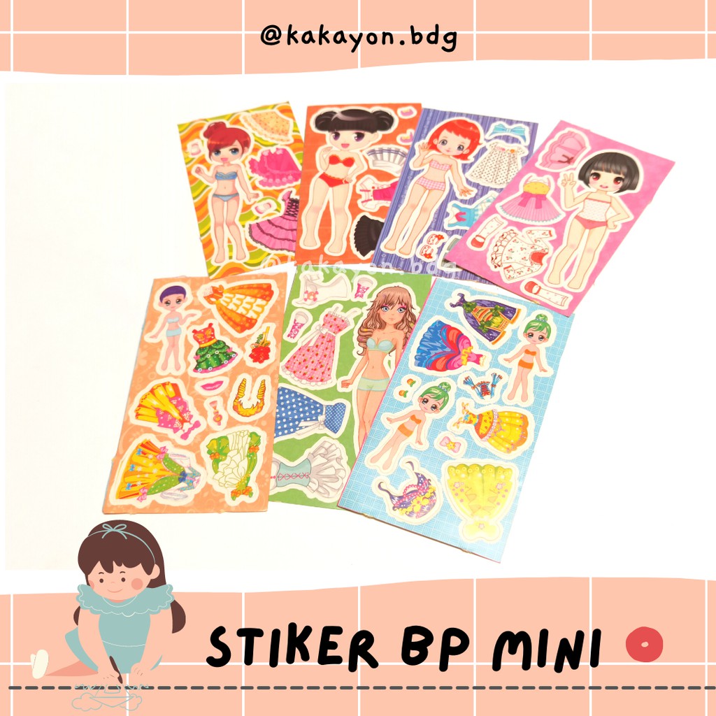 Stiker BP / Mainan Bongkar Pasang / Tradisional Jadul