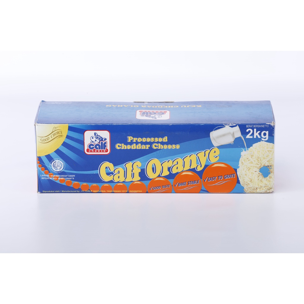 

Keju Calf Orange Cheddar Cheese 2 Kg