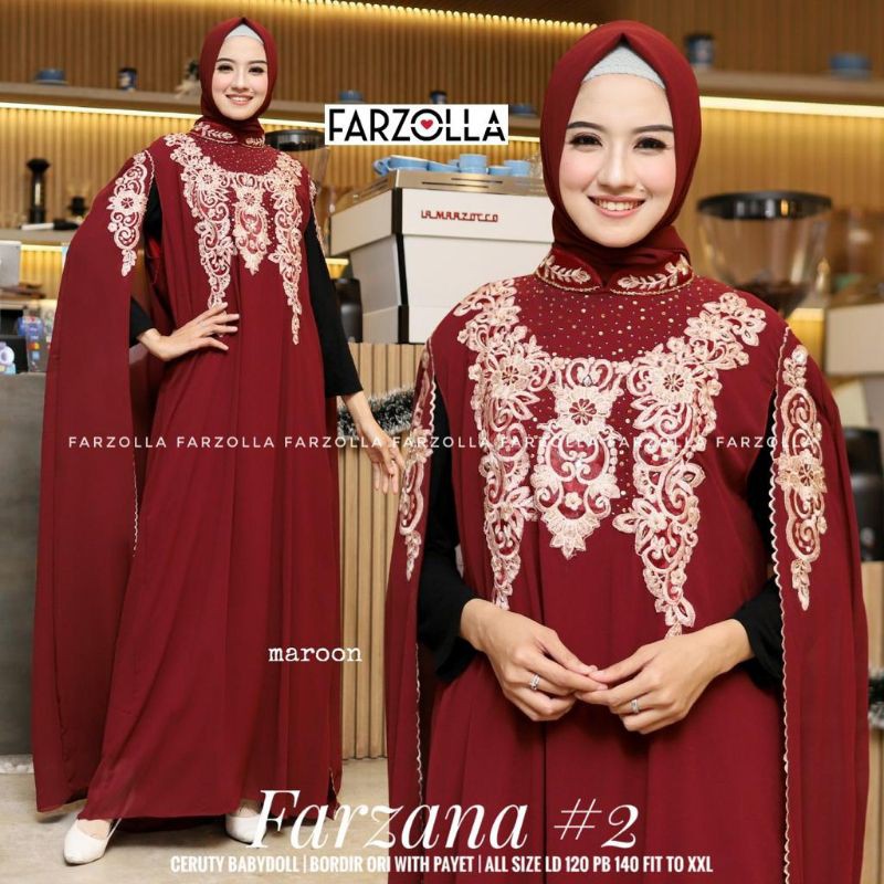 KAFTAN WANITA MODERN MURAH KEKINIAN / DRESS KAFTAN / KAFTAN REMAJA CERUTY / KAFTAN LEBARAN