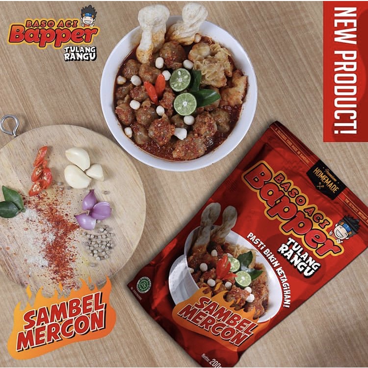 BAKSO ACI BAPER TULANG RANGU ORIGINAL SAMBEL MERCON CILOKBA CILOK BAPPER SAMBEL IRENG DAUN JERUK