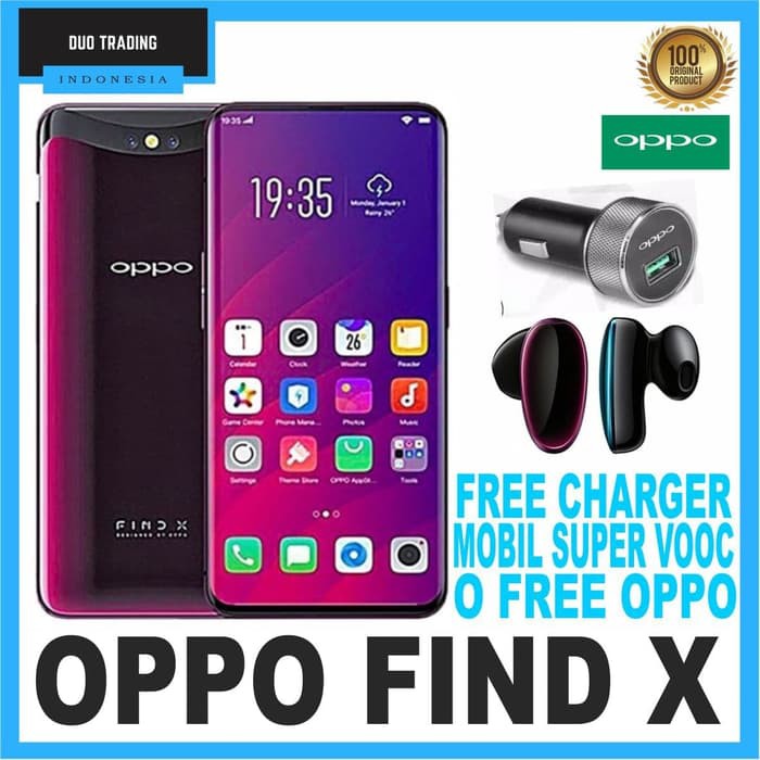 Jual OPPO FIND X Ram 8GB / 256 GB Garansi Resmi Oppo Indonesia