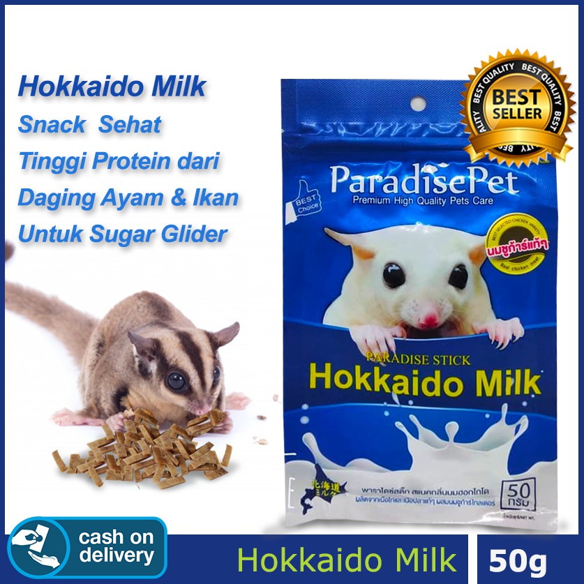 ADEWAP GLIDER Hokkaido Milk Snack Daging Susu Sugar Glider - 50gr